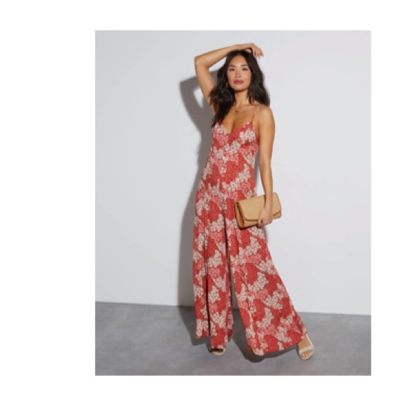 Vici Pants - Vici Floral Jumpsuit